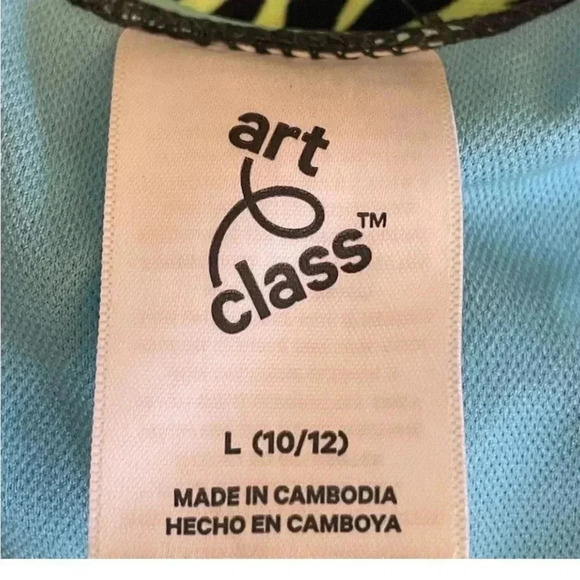 Art Class Zebra Multicolor One-Piece Girls Swimming Suit SZ L (10/12) # 1315 - Picture 8 of 10